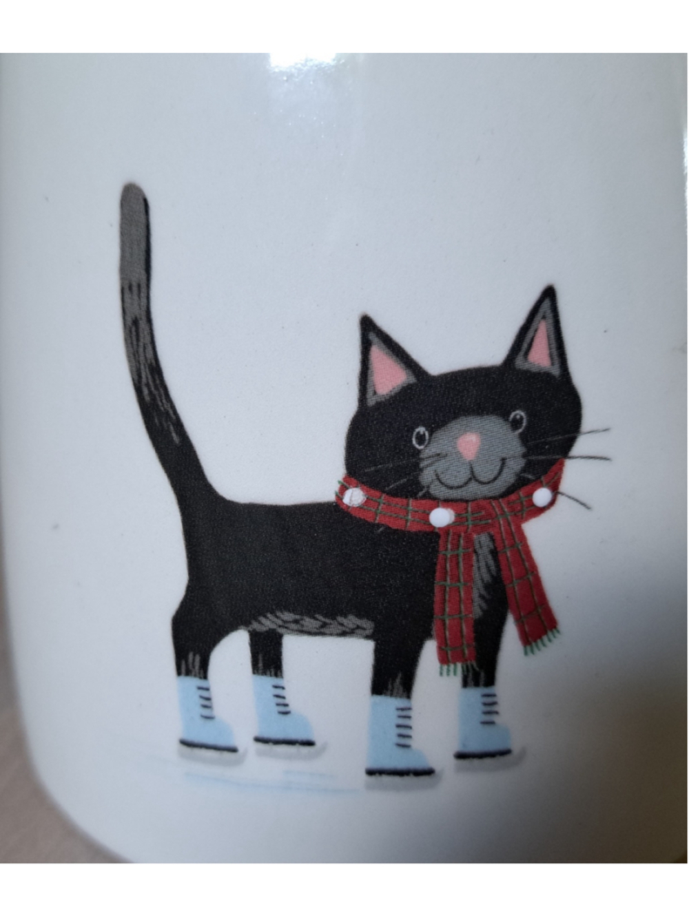 Tabletops Unlimited Furry Friends SKATING KITTY Cat Mug